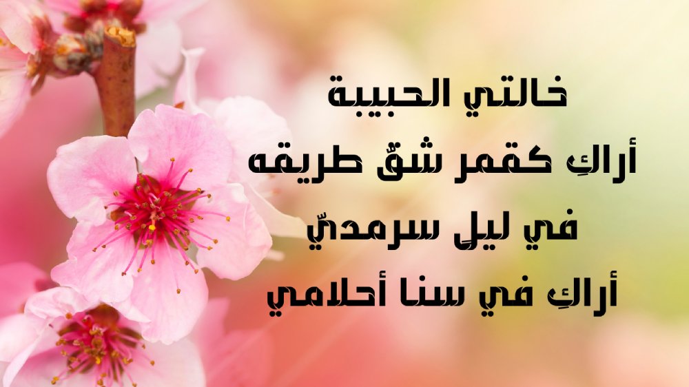 بوستات عن الخالة1